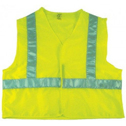 NMC SV7 Safety Vest, Cloth, Lime w/ Silver Stripes, XL