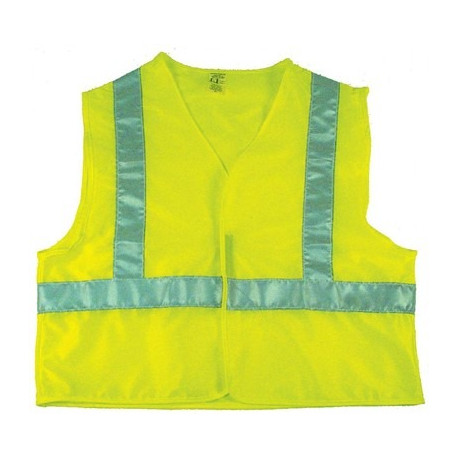 NMC SV7 Safety Vest, Cloth, Lime w/ Silver Stripes, XL