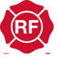 NMC TBFLRF RF, Maltese Cross Roof/Floor Truss Sign, 9" x 9"