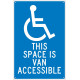 NMC TM104 This Space Is Van Accessible Sign, 18" x 12"