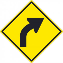NMC TM112K Right Arrow Traffic Sign (Graphic), 24" x 24", .080 HIP Reflective Aluminum