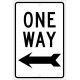 NMC TM One Way Sign w/ Left Arrow