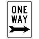 NMC TM One Way Sign w/ Right Arrow