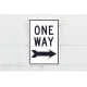 NMC TM One Way Sign w/ Right Arrow