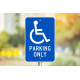 NMC TM155J Parking Only Sign (Graphic), 18" x 12", .080 EGP Reflective Aluminum