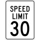 NMC TM156 Speed Limit 30 Sign, 24" x 18"