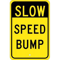 NMC TM1 Slow Speed Bump Sign
