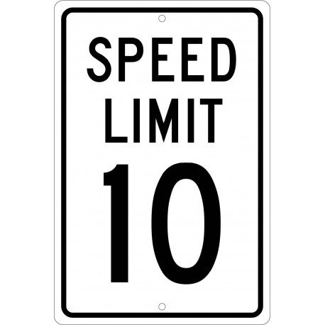 NMC TM18 Speed Limit 10 Sign