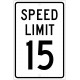NMC TM19 Speed Limit 15 Sign