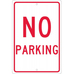 NMC TM1 No Parking Sign, 18" x 12"