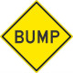 NMC TM207 Bump Traffic Sign, 24" x 24"