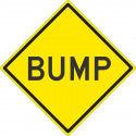 NMC TM207 Bump Traffic Sign, 24" x 24"