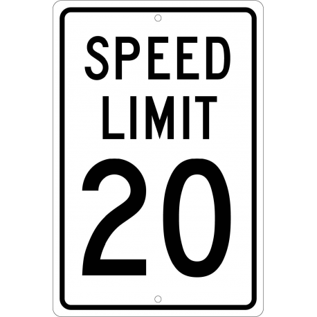 NMC TM20 Speed Limit 20 Sign