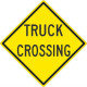 NMC TM217K Truck Crossing Sign, 24" x 24", .080 HIP Reflective Aluminum