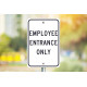 NMC TM219 Employee Entrance Only Sign, 18" x 12"