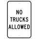NMC TM22 No Trucks Allowed Sign