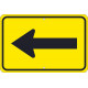 NMC TM249K Large Arrow One Direction Sign (Graphic), 12" x 18", .080 HIP Reflective Aluminum