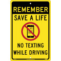NMC TM251 Remember Save A Life Traffic Sign, 18" x 12"