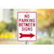 NMC TM30 No Parking Between Signs w/ Right Arrow, 18" x 12"