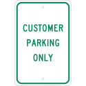 NMC TM51 Customer Parking Only Sign, 18" x 12"