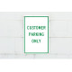 NMC TM51 Customer Parking Only Sign, 18" x 12"