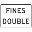 NMC TM528 Fines Double Sign, 18" x 24"