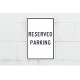 NMC TM5 Reserved Parking Sign, 18" x 12"