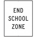 NMC TM600 End School Zone Sign, 30" x 24"