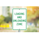 NMC TM61 Loading And Unloading Zone Sign, 18" x 12"