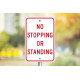 NMC TM67 No Stopping Or Standing Sign, 18" x 12"