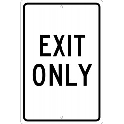 NMC TM76 Exit Only Sign, 18" x 12"