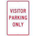 NMC TM7 Visitor Parking Only Sign, 18" x 12"