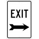 NMC TM80 Exit Sign w/ Right Arrow, 18" x 12"