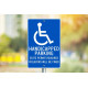 NMC TM90 Handicapped Parking State Permit Required Sign, 18" x 12"