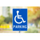 NMC TM94 Parking Sign w/ Handicapped, 18" x 12"