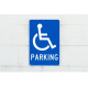 NMC TM94 Parking Sign w/ Handicapped, 18" x 12"