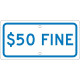 NMC TMA6 $50 Fine Sign, 6" x 12"