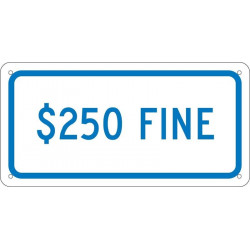 NMC TMA9 $250 Fine Sign, 6" x 12"