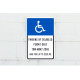 NMC TMS313 Parking By Disabled Permit Only Tow-Away Zone Sign, 18" x 12"