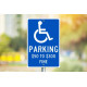 NMC TMS321 Parking $50 To $300 Fine Sign, 18" x 12"