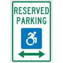 NMC TMS327 Reserved Parking Sign, 18" x 12"