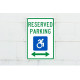 NMC TMS327 Reserved Parking Sign, 18" x 12"