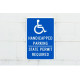 NMC TMS337 Handicapped Parking, State Permit Required Sign, 18" x 12"