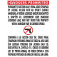 NMC TOC-2 Handguns Prohibited, Texas Open Carry 30.07 Poster, 24" x 18"