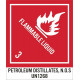 NMC UN1268AL Flammable Liquid 3, Dot Shipping Labels, 4.75" x 4", PS Paper, 500/Roll