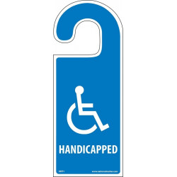 NMC VHT1 Handicapped, Vehicle Hang Tag, 8.25" x 3.25", Rigid Plastic, 5/Pk