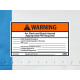 NMC WGA18AP Warning, Arc Flash And Shock Hazard Label, 3" x 5", Adhesive Backed Vinyl, 5/Pk