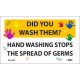 NMC WH4APR Did You Wash Them Label, 3" x 5", PS Removable Vinyl, 5/Pk
