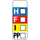 NMC WOL4 Hazard Warning Color Bar NFPA Write-On Warning Label, 1" x 3", PS Paper, 500/Roll