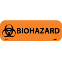 NMC WOL7 Biohazard Write-On Warning Label, 1" x 3", PS Paper, 500/Roll